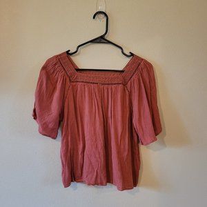 AE Flowy short sleeve top w/ lace trim